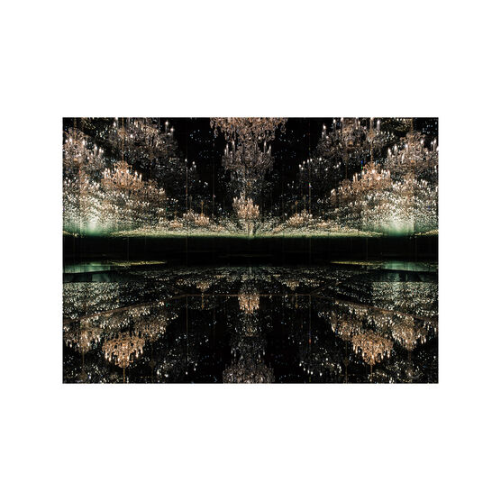Yayoi Kusama Infinity Mirror Room: Chandelier of Grief postcard